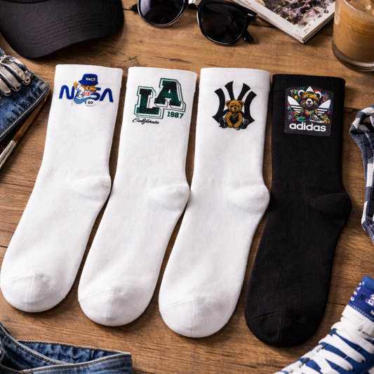 Neutral Vibes Socks – 4 Pair Collection
